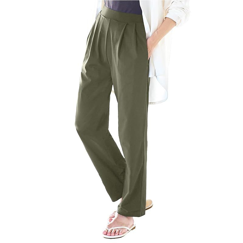 【新品】 [神戸レタス][ ラッシュガード ] ストレートパンツ レディース 紫外線対策 UVカット 水着 接触冷感 レジャー[S195] M プチ カーキ