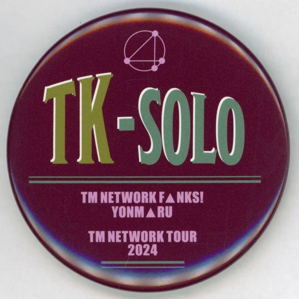 中古】バッジ・ピンズ TM NETWORK(TK-SOLO) セットリスト缶バッジ 「TM