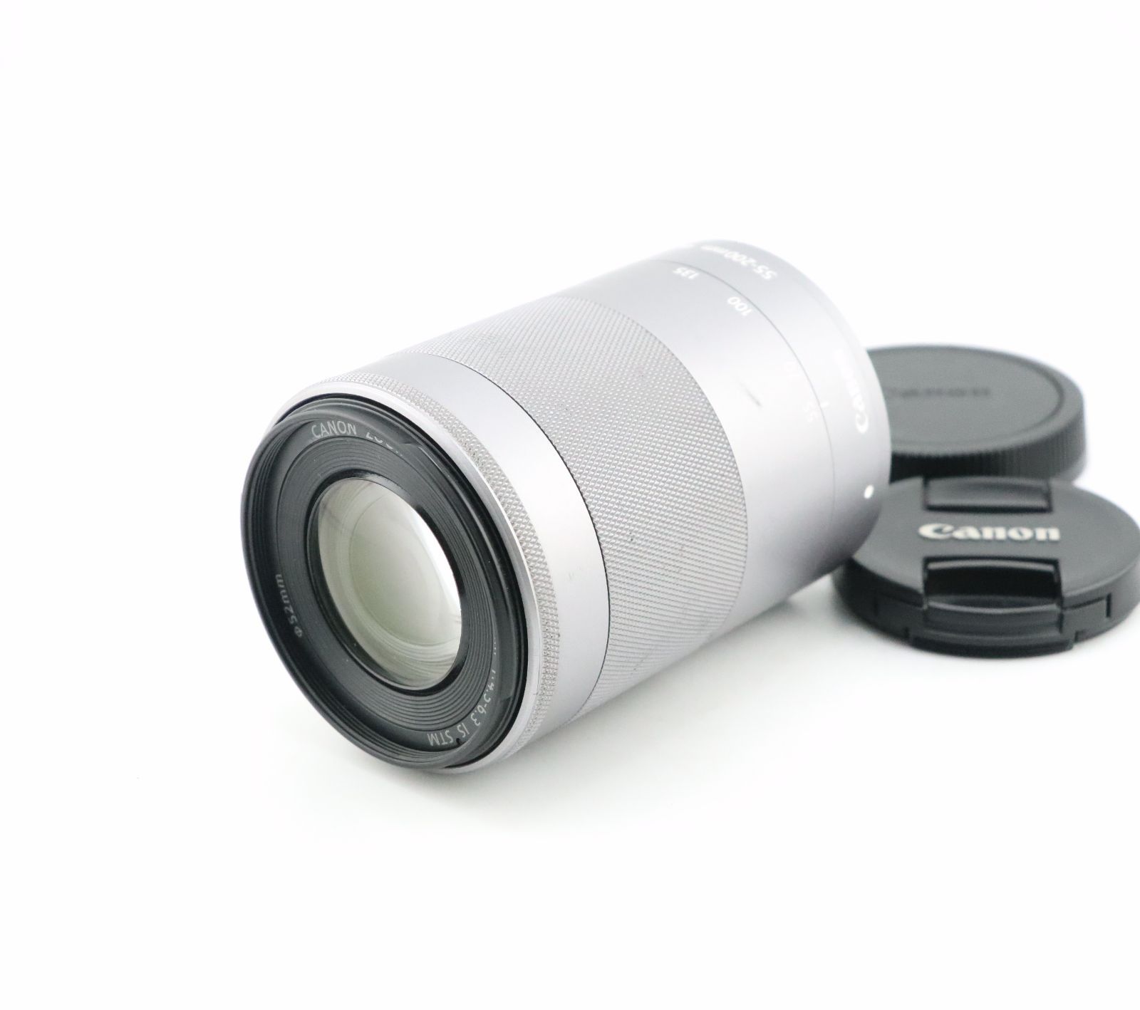 ★良品★﻿キヤノン CANON EF-M 55-200mm F4.5-6.3 IS STM シルバー★　I0518＃5092