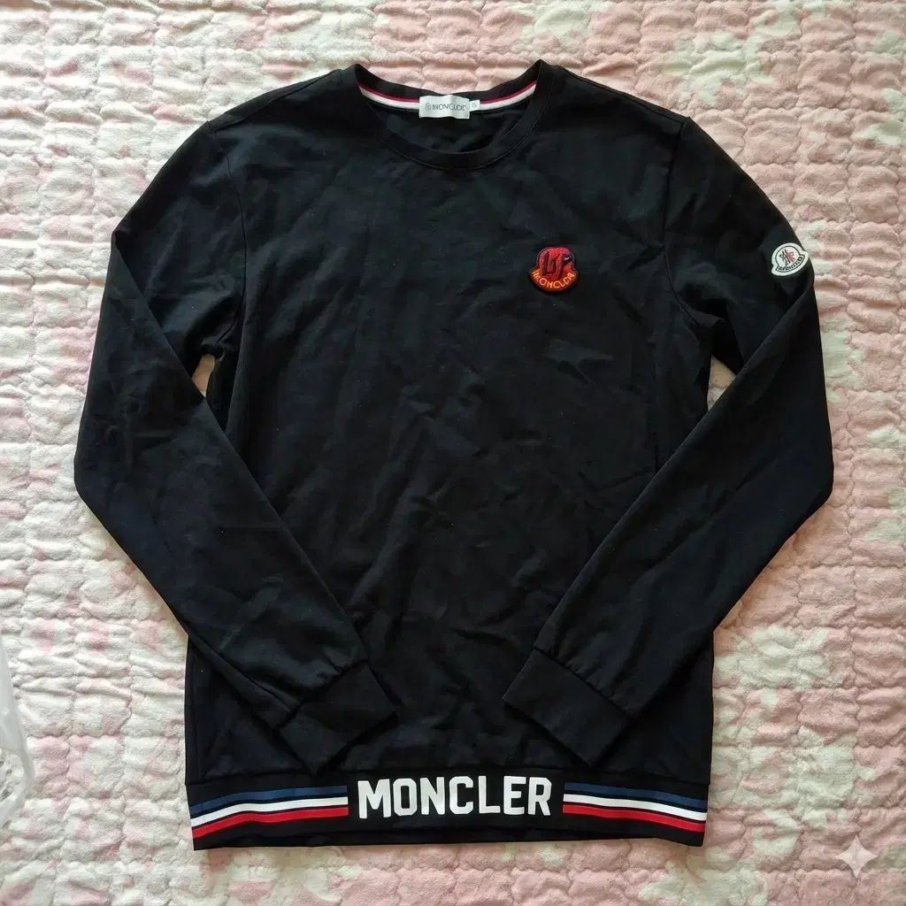 MONCLER モンクレール ビックロゴ スウェット ブラック XL