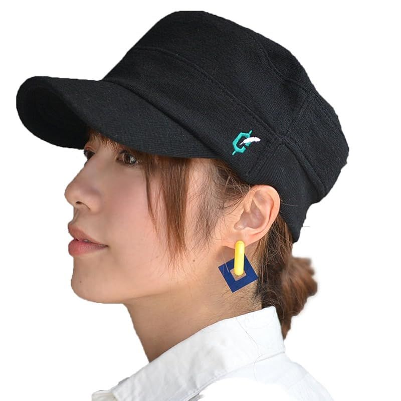 【新品】 [ナコタ] clef クレ エクストラパイル リブ ワークキャップ 帽子 キャップ Free Size ブラック