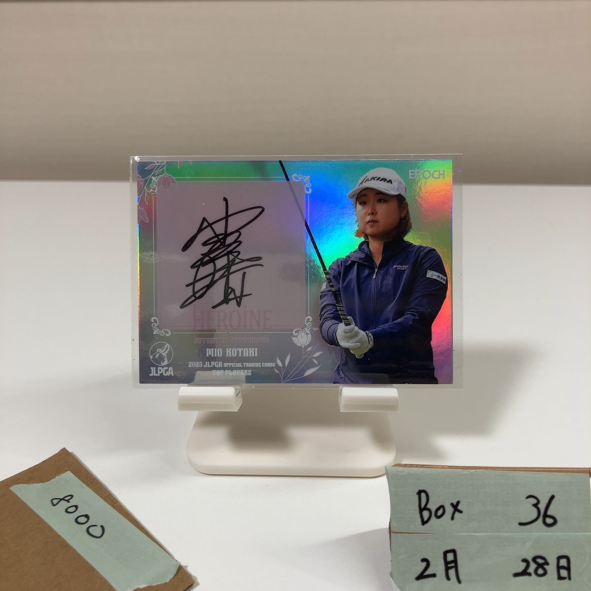 2025 EPOCH Woman's Pro Golfer 小滝水音 Mio Kotaki 04/20 直筆サインカード JLPGA Top Players 女子プロゴルフ カード