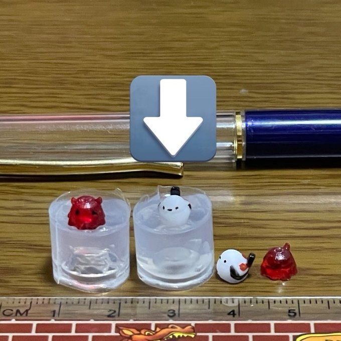 シマエナガモールド(0.7cm)小鳥のシリコン型 空洞ボールペンに入る