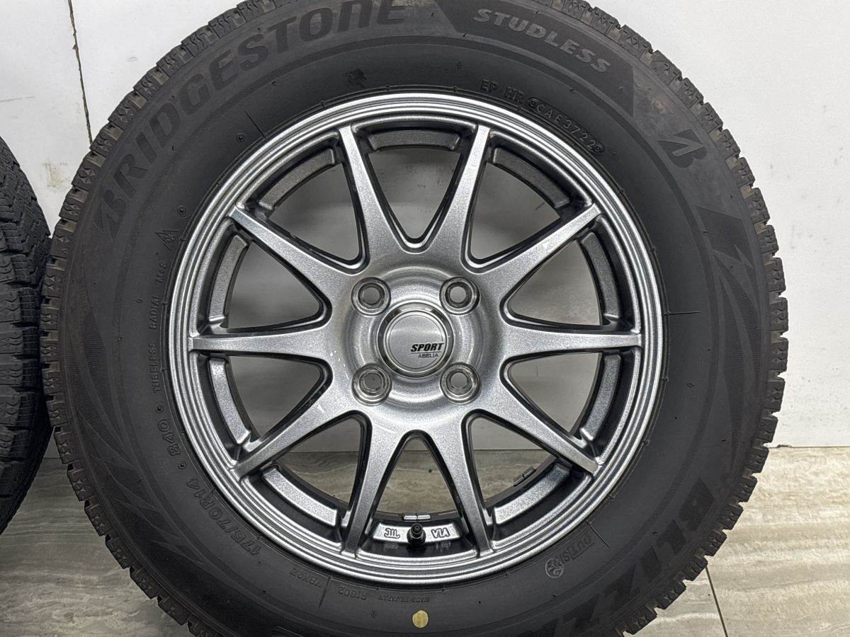 交換用に】SPORT ABELIA 14in 5.5J +43 PCD100 ブリヂストン