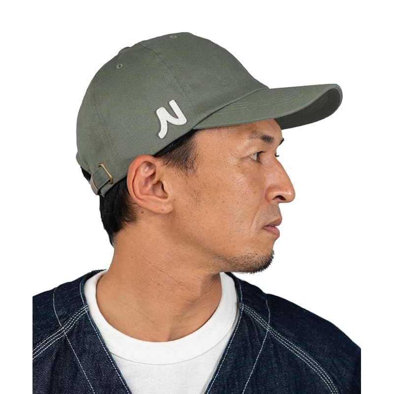 【新品】 [ナコタ] スタンダード バイザー ロゴキャップ メンズ レディース 帽子 ベースボールキャップ 深め UV コットン 大きめ 大きいサイズ 春 夏 キャンプ アウトドア L/ミドル(頭囲55～58cm) カーキ