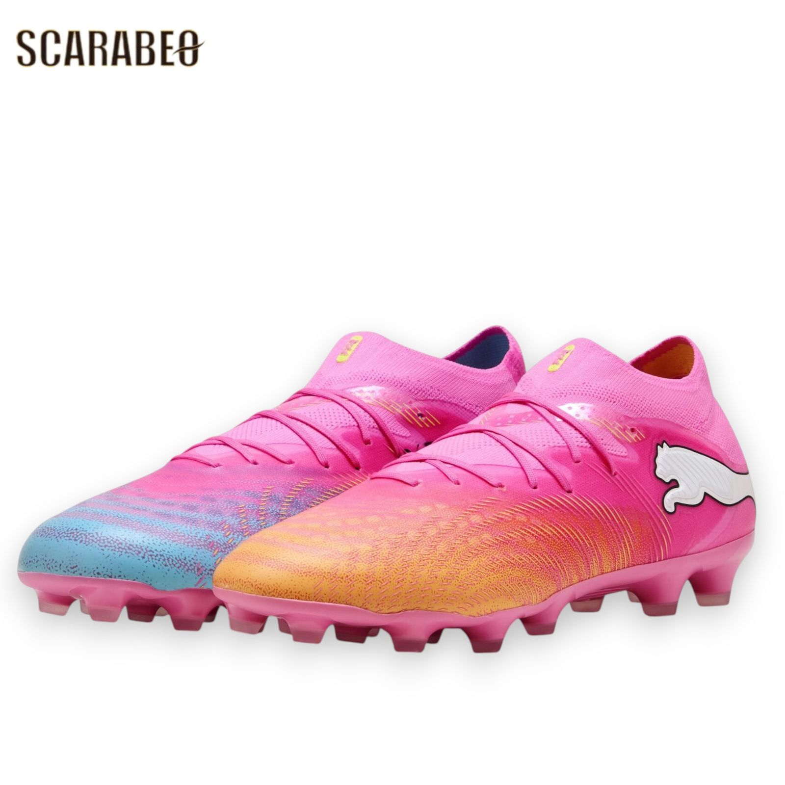 PUMA プーマ フューチャー 9 プロ HG/AG SHOWTIME PACK サッカースパイク 土 人工芝 天然芝対応 ポイズンピンク 108901-05 25.5