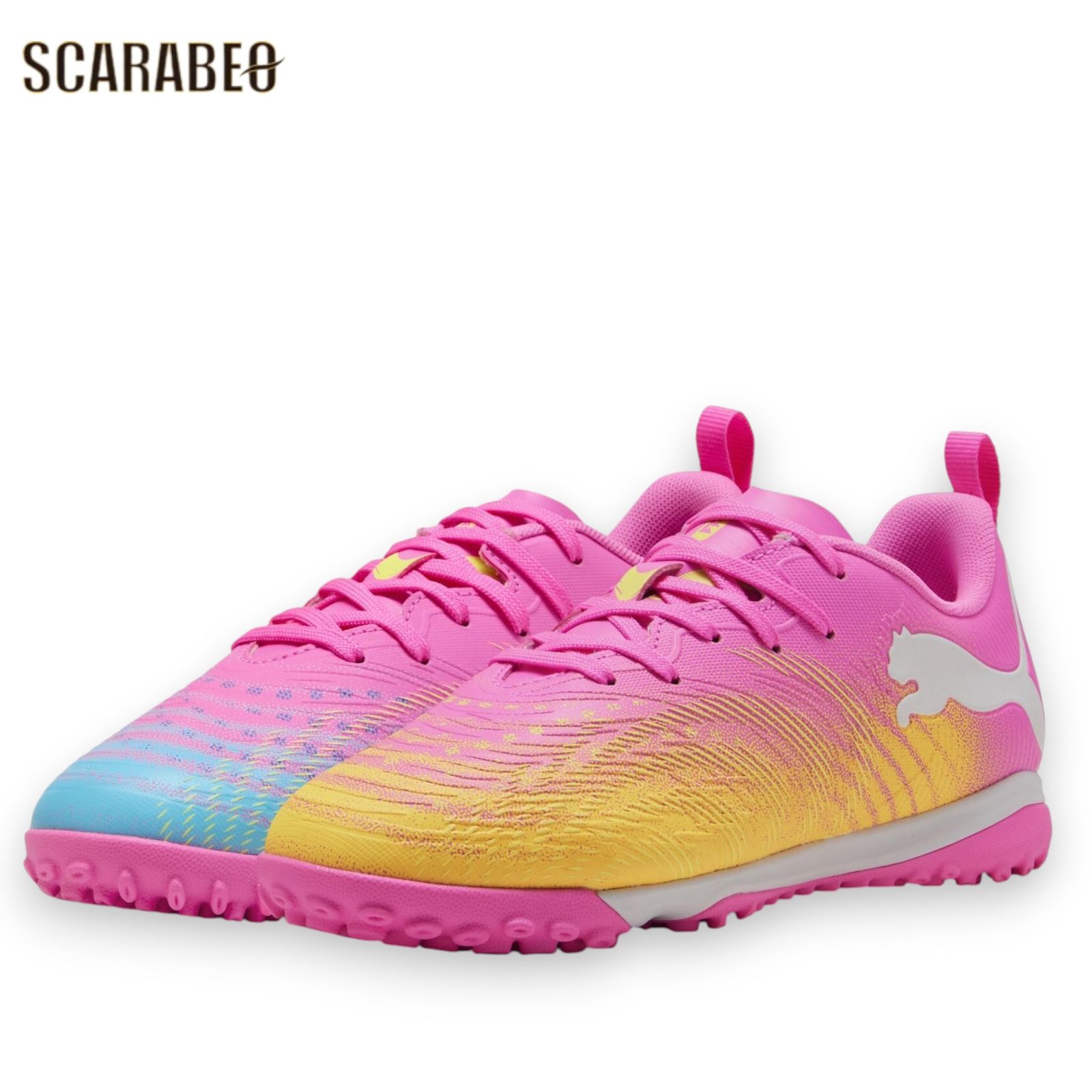 PUMA プーマ ジュニア フューチャー 9 プレイ TT + Mid Jr SHOWTIME PACK サッカー フットサル トレーニングシューズ トレシュー ポイズンピンク 108931-05 21.0
