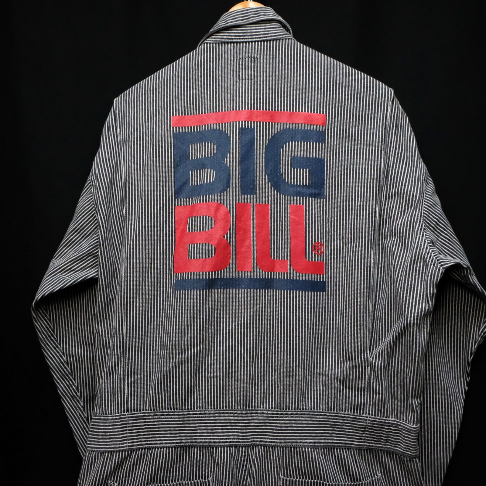 BIG BILL ヒッコリーオールインワン Large デニム ビッグビル ツナギ