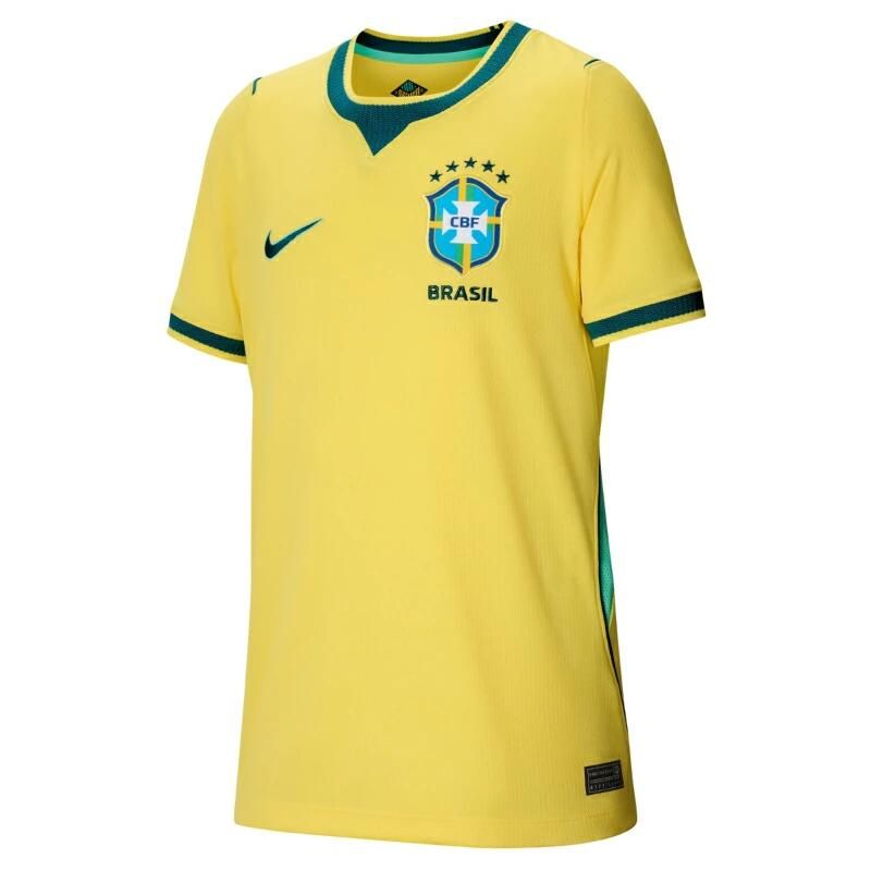 ブラジル代表 2026 ホーム レプリカ ユニフォーム ジュニア NIKE サッカー レプリカシャツ キッズ 子供用 半袖 観戦 応援 カナリーイエロー 724 io2231-724 140