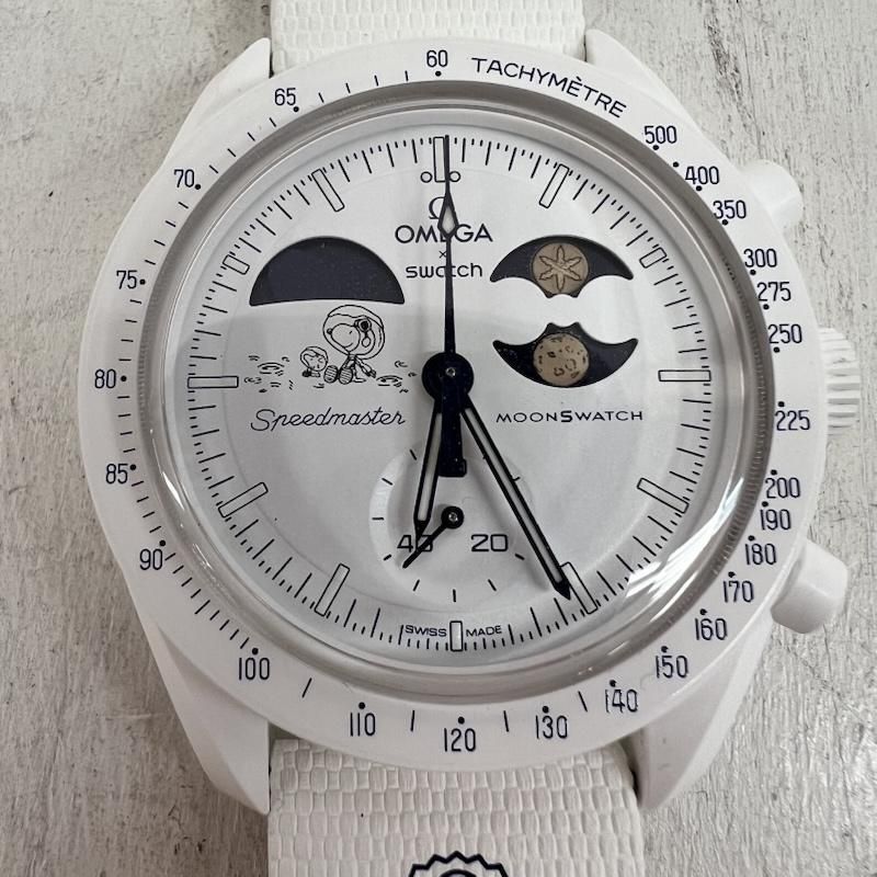 Omega Swatch Moonshine Gold Snoopy Collab Men's Watch SO33W701L | eBay