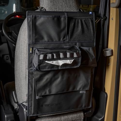 GORDON MILLER シートバックポケット コーデュラ オーガナイザー 車用 後部座席 収納 小物入れ 簡単取付 ダークグレー 01646557ts 381ca706