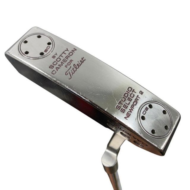 【中古】 タイトリスト SCOTTY CAMERON STUDIO SELECT NEWPORT 2 33インチ(20g) レフティ パター PT スチール (フレックスその他) メンズ 男性用 左利き レフティ 左用 Cランク ゴルフクラブ