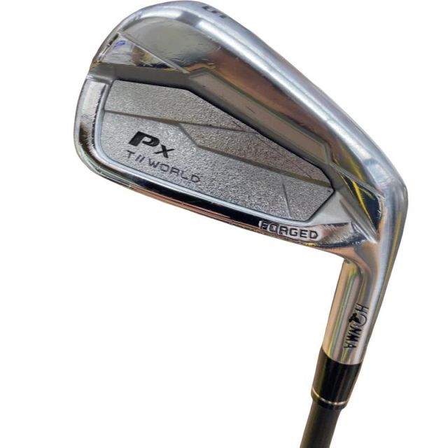 【中古】 本間ゴルフ TOUR WORLD Px #5 単品アイアン LI VIZARD EZ-C (フレックスS) メンズ 男性用 右利き 右用 Cランク ゴルフクラブ