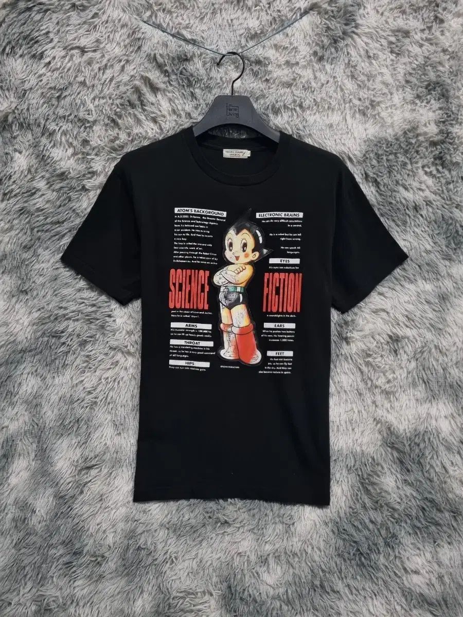 L(100) 日本 90's ヴィンテージ Atom 3D ホログラム 半袖Tシャツ