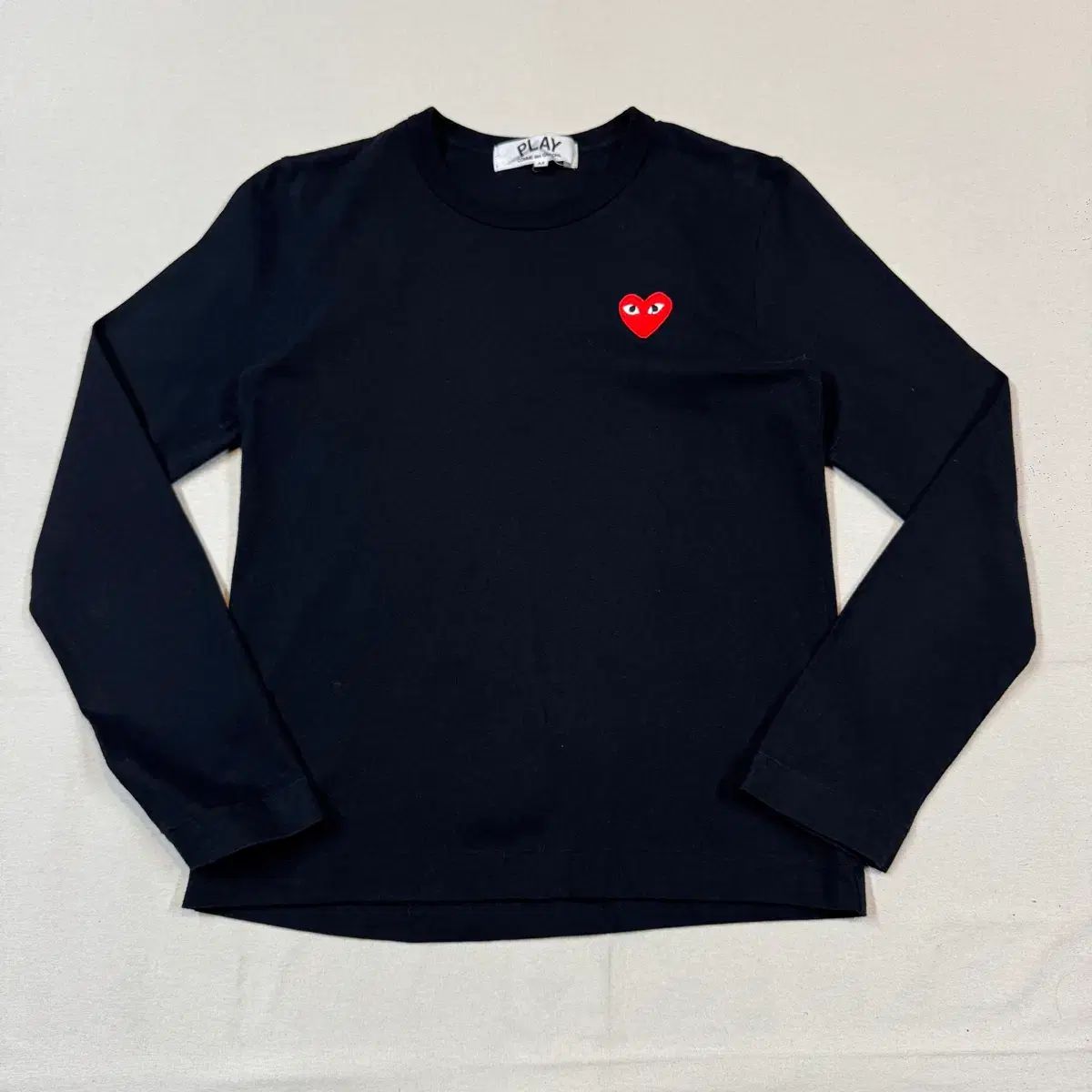 M) コム・デ・ギャルソン PLAY ハート ロングスリーブ Tシャツ 正規品