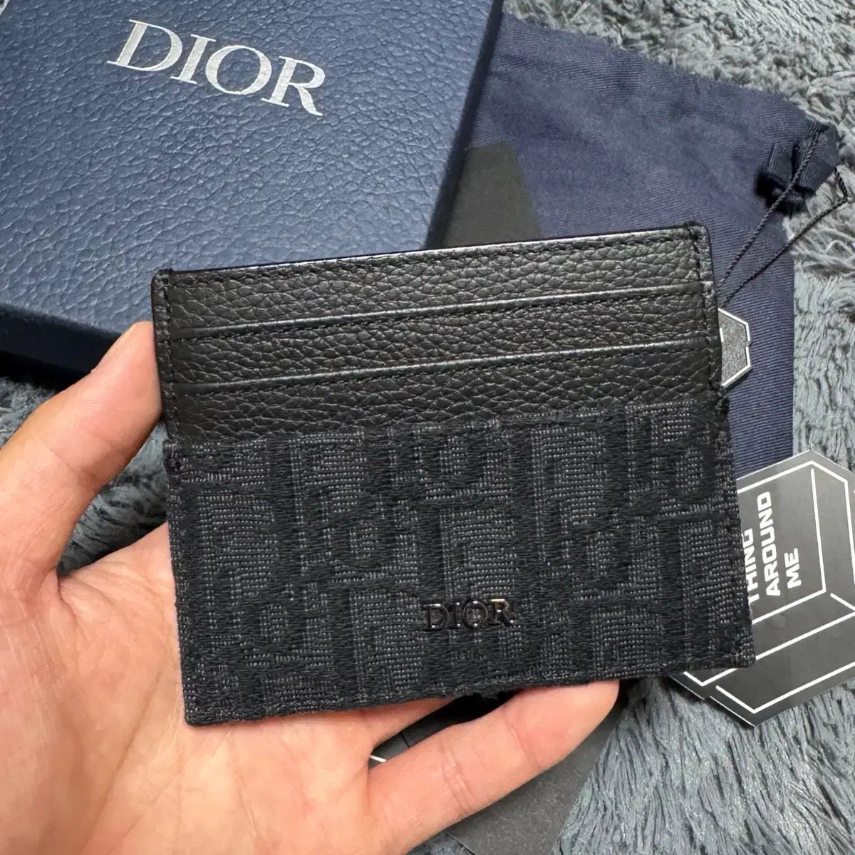 25年式/フルセット Dior ディオール オブリーク ブラック カードウォレット