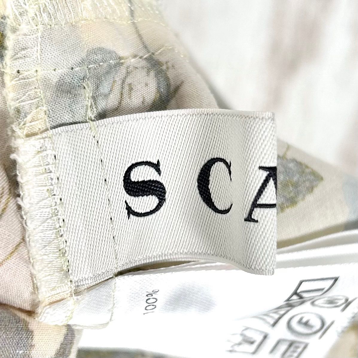 美品 SCAPA スキャパ リバティプリント フローラル シャツ ワンピース