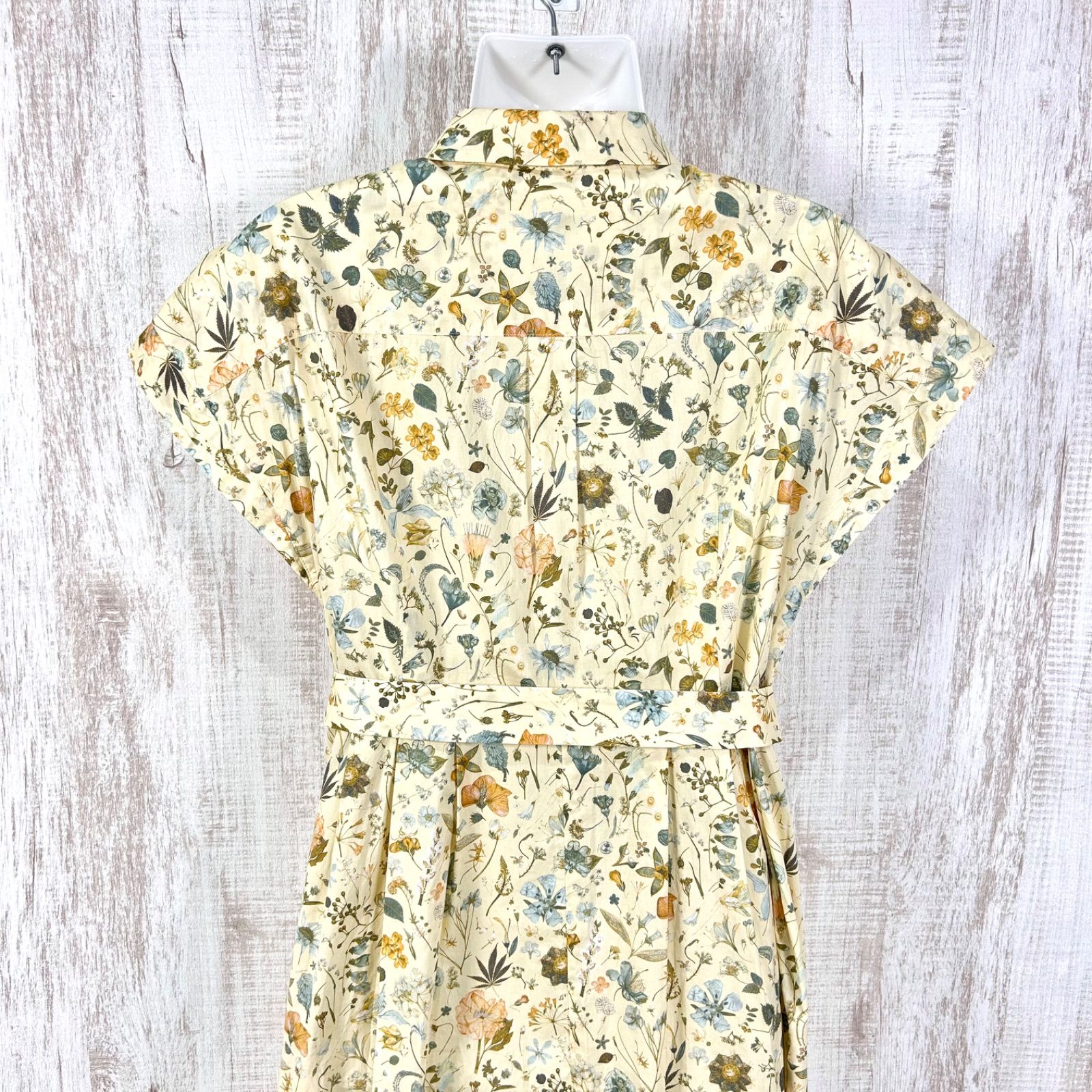 美品 SCAPA スキャパ リバティプリント フローラル シャツ ワンピース 