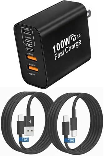 タイプc 充電器 USB Type-C 合計 PD100W 急速充電 GaNIII技術対応 USB-A & Type-C コンセント式電源アダプター 搭載 MacBook//Surface/iPad/PC/iPhone 17air/pro m 25ba0cf2