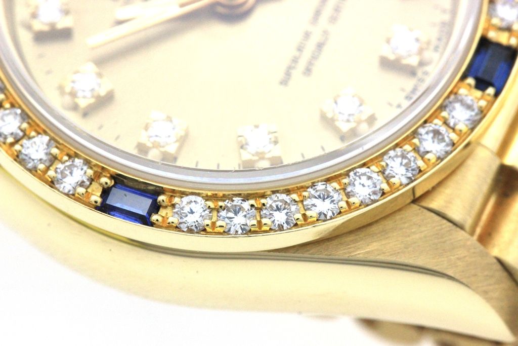 ROLEX ロレックス デイトジャスト26 69088G 腕時計 K18イエローゴールド/4Pサファイア/ダイヤモンドベゼル 10Pダイヤモンドシャンパン文字盤 自動巻き レディース【中古】472 ROLEX ロレックス デイトジャスト26 69088G 腕時計 K18イエローゴールド/4Pサファイア/ダイヤモンドベゼル 10Pダイヤモンドシャンパン文字盤 自動巻き レディース【中古】472
