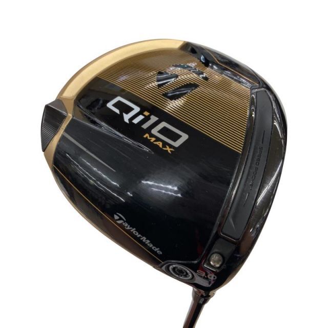 【中古】 テーラーメイド Qi10 MAX Designer Series BLACK/GOLD 9° ドライバー DR 純正特注シャフト (フレックスS) メンズ 男性用 右利き 右用 Cランク ゴルフクラブ