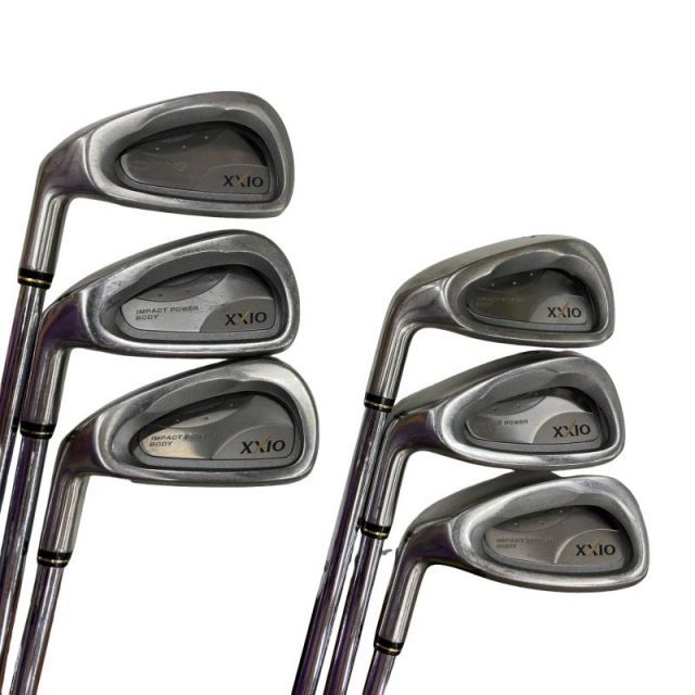 【レフティ】ダンロップ XXIO 2004 アイアン6本セット 5-9,PW 中古】 ダンロップ XXIO(2004) 6S レフティ アイアンセット IR NS PRO