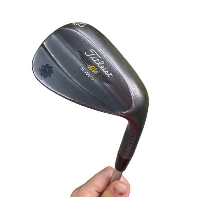 【中古】 タイトリスト VOKEY SPIN MILLED SM7 ジェットブラック 52°/08°F USA ウェッジ WG Dynamic Gold (フレックスその他) メンズ 男性用 右利き 右用 Cランク ゴルフクラブ