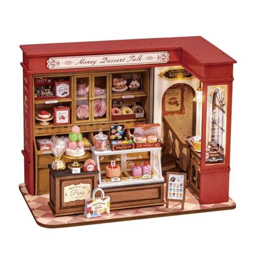 つくるんです? 日本語説明書付 DIY ミニチュアハウス ドールハウス DGシリーズ (パティスリー)★m de7554c1