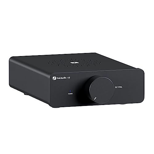 Fosi Audio V3 Hi-Fi パワーアンプ TPA3255 クラスD 300W x2 アンプ 2.0 チャンネル オペアンプ切替可 ステレオ ミニ 小型 D級 統合デスクトップ デジタルアンプ 家庭用 オーディオ 本棚式 パッシブス 2d2b26fb