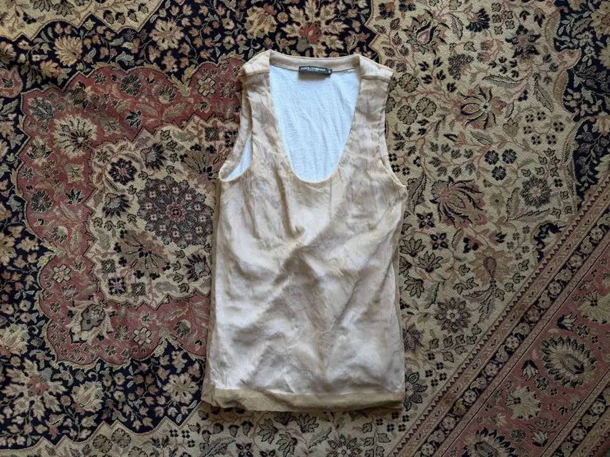 Dolce&Gabbana ドルチェ＆ガッバーナ オーガンザ スリーブレス レディース 55-66