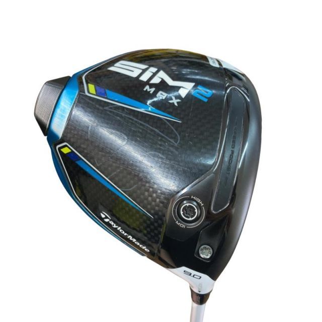 【中古】 テーラーメイド SIM2 MAX 9° ドライバー DR 純正特注シャフト (フレックスS) メンズ 男性用 右利き 右用 Cランク ゴルフクラブ