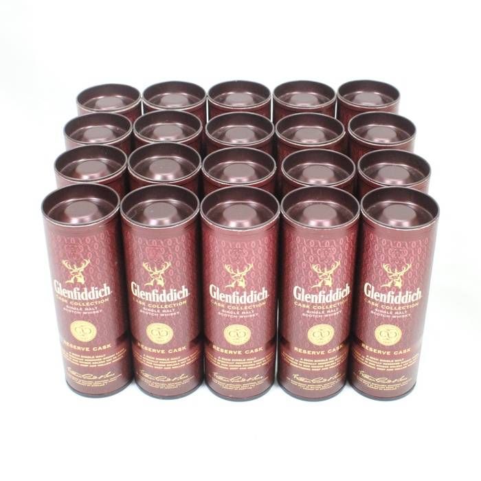 【未開栓】Glenfiddich グレンフィディック リザーブカスク 50ml 20本セット 箱付き ミニボトル スコッチ ウイスキー シングルモルト お酒 ミニチュア◎867◎