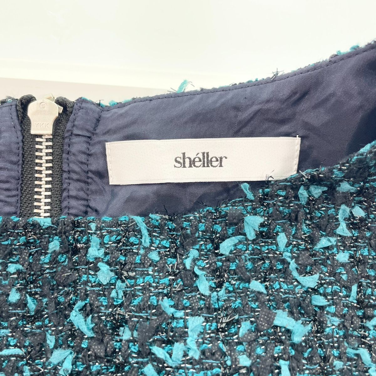 シェリエ sheller ラメ ツイード ペプラム トップス SL142020208 C-189