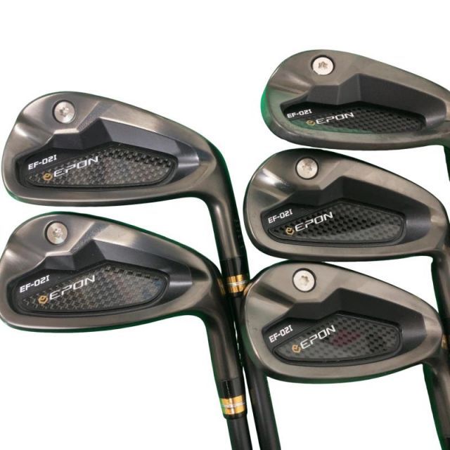 【中古】 エポンゴルフ株式会社 EPON EF-02I 5S(#6-PW) アイアンセット IR リシャフト (フレックスその他) メンズ 男性用 右利き 右用 Cランク ゴルフクラブ