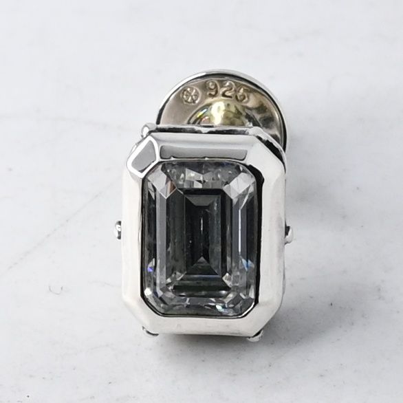 研磨済】 JUSTIN DAVIS シルバー ストーン ピアス 片耳 K18 silver925