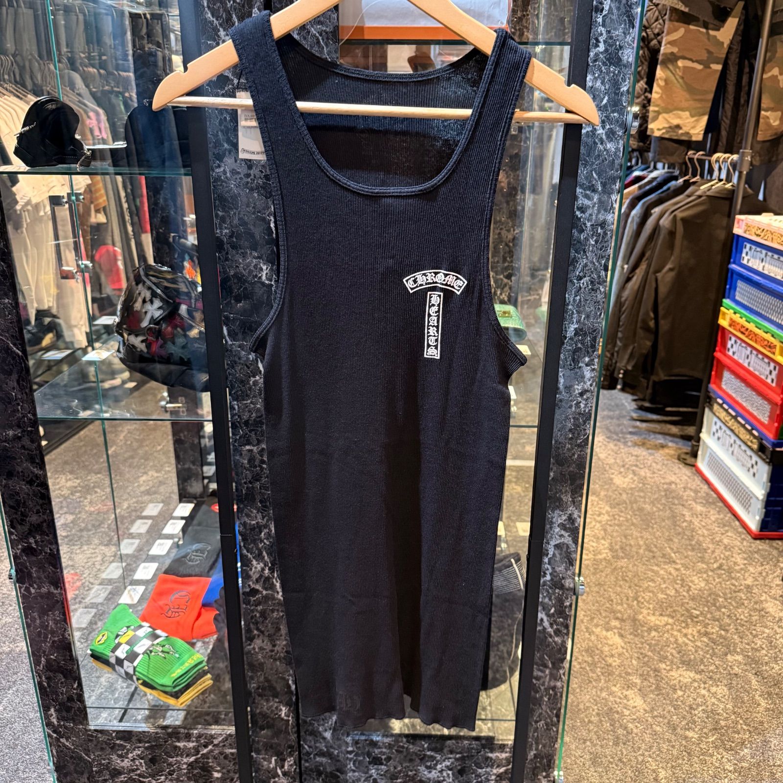 クロムハーツ タンクトップ RIB TANK ブラック Lサイズ S品 - メルカリ