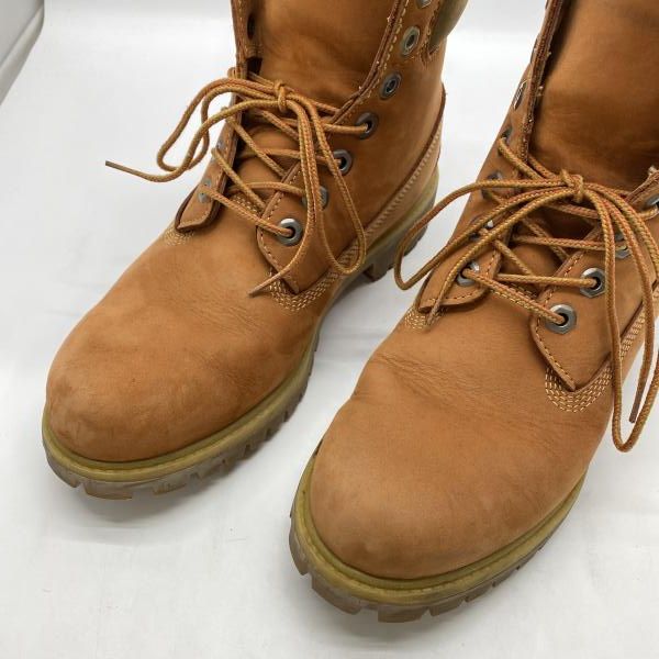 【中古】Timberland 6インチ プレミアムブーツ ブラウン サイズ7W(25cm相当) A17YC ティンバーランド[24]
