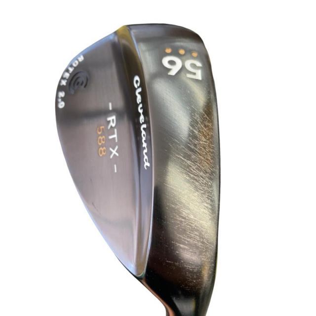 【中古】 クリーブランド Cleveland 588 RTX 2.0 ブラックサテン 56°/14° ウェッジ WG Dynamic Gold (フレックスS) メンズ 男性用 右利き 右用 Cランク ゴルフクラブ