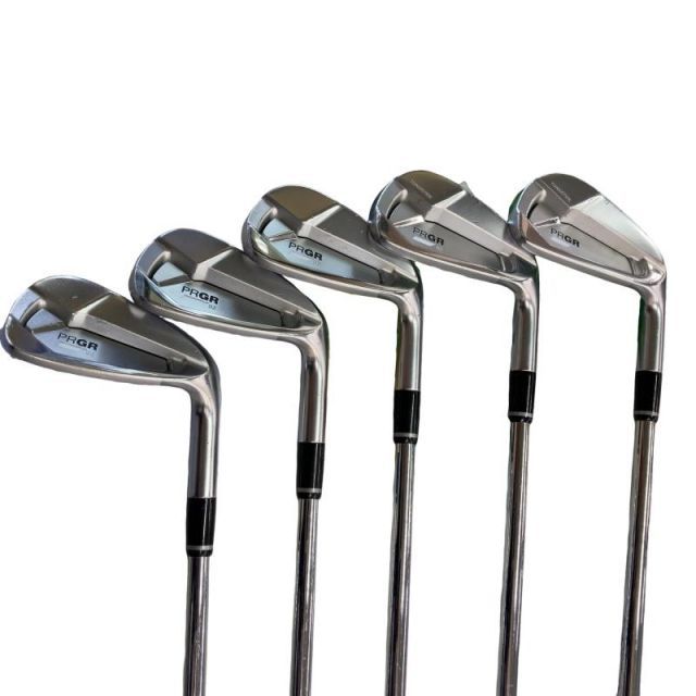 【中古】 プロギア PRGR 02(2023) 5S アイアンセット IR NS PRO MODUS3 TOUR115 (フレックスS) メンズ 男性用 右利き 右用 Cランク ゴルフクラブ