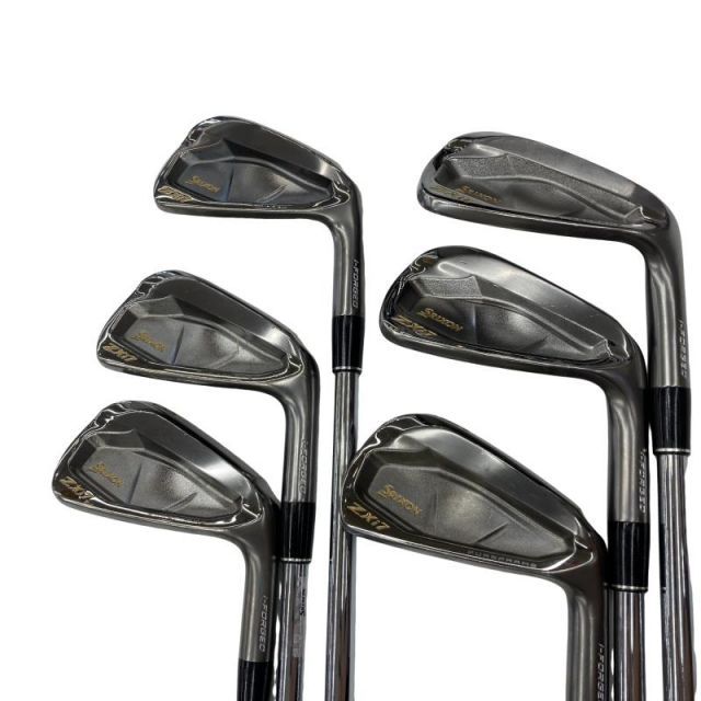 【中古】 ダンロップ SRIXON ZXi7 ブラック 6S アイアンセット IR 純正特注シャフト (フレックスS) メンズ 男性用 右利き 右用 Cランク ゴルフクラブ