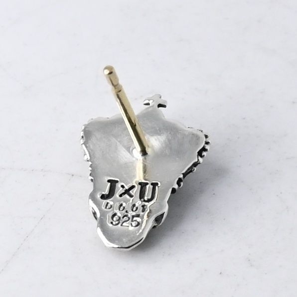 研磨済】 JUSTIN DAVIS JxU SIXTY NINE ピアス 片耳 K18 silver925