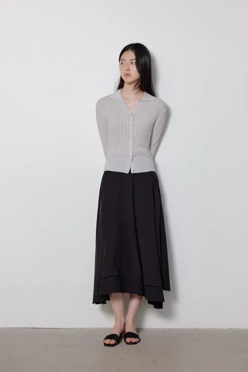 Lロジュ ベシカーディガン モブラベンダー 新品