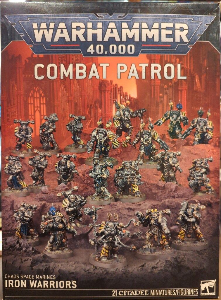 《未開封》 GAMES WORKSHOP WARHAMMER40000 CHAOS SPACE MARINES Iron Warriors/Combat Patrol アイアンウォリアー：コンバットパトロール
