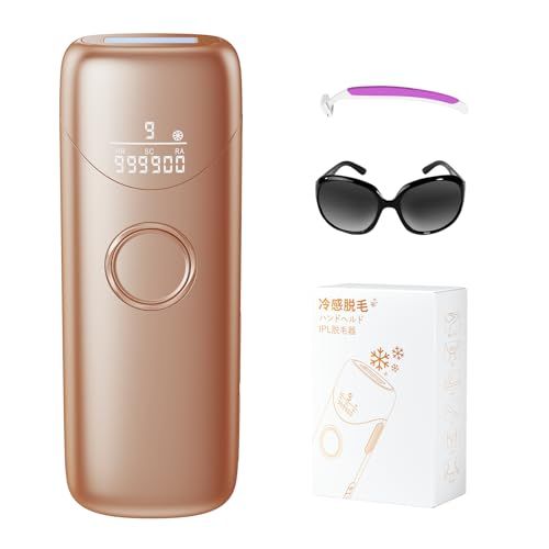 【新品】【新登場！ＳＨＲモード】脱毛器 メンズ 髭 レディース vio対応 IPL光レーザー 家庭用脱毛器 9段階調節 19.8J高出力 100万回照射 だつもうき ムダ毛ケア 全身適用 保護眼鏡/カミソリ付き 78593327