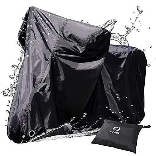 【バイク乗りのスタッフが開発】cr?er(クレエ) バイクカバー 中型 大型 250?用 125? 原付 300D 厚手 耐熱 防水 高撥水 ベンチレーション 排湿 UVカット 防風 防犯 収納袋付き (3L)ts 91465dea