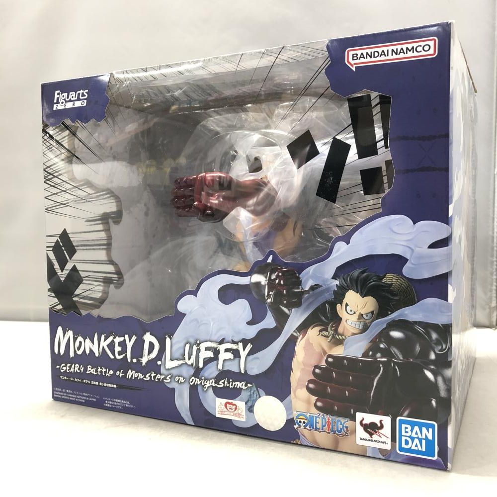 【中古】バンダイ フィギュアーツZERO 超激戦 モンキー・D・ルフィ ギア4 三船長 鬼ヶ島怪物決戦 ワンピース 破損有り[15]