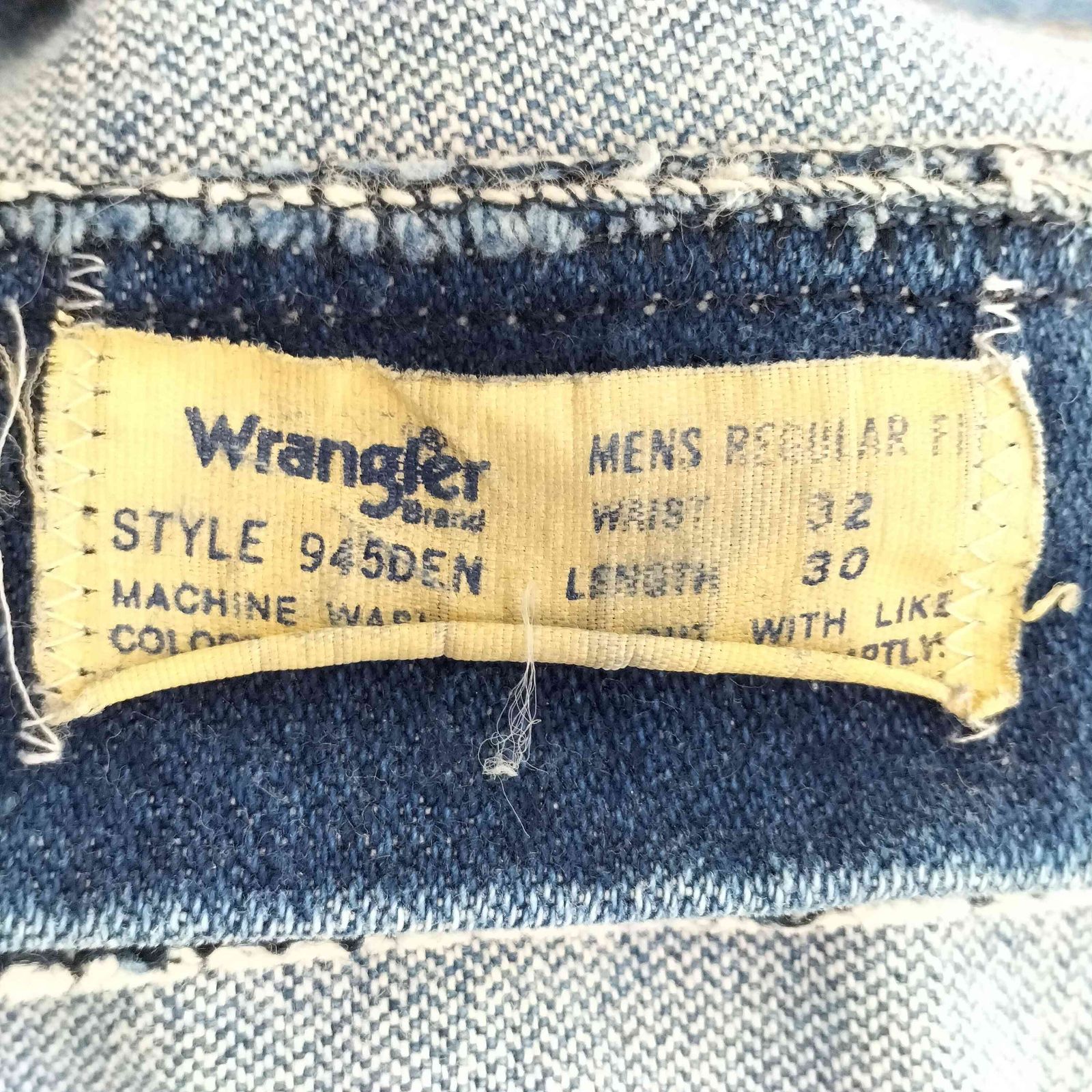 ラングラー Wrangler 70S USA製 IDEALジップ ブーツカットデニムパンツ メンズ W32/L30