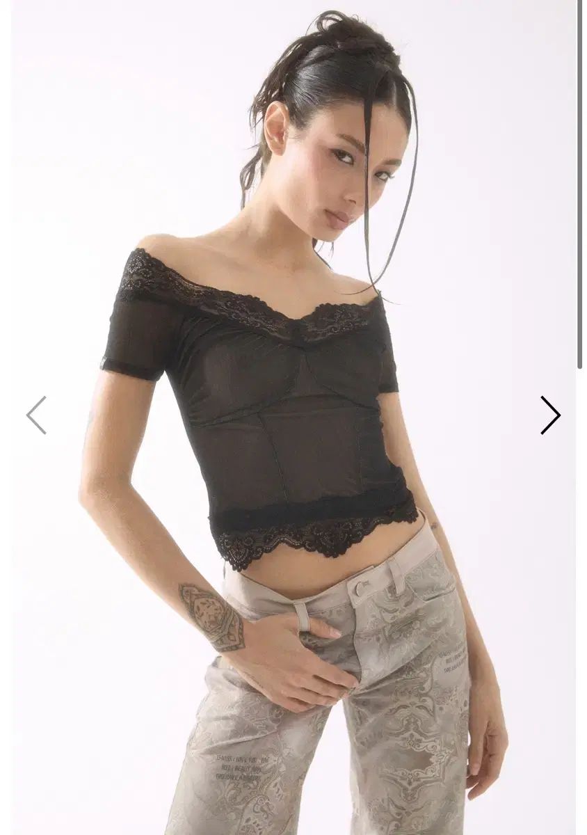 ベディー badee オフショルダー off shoulder sheer トップス