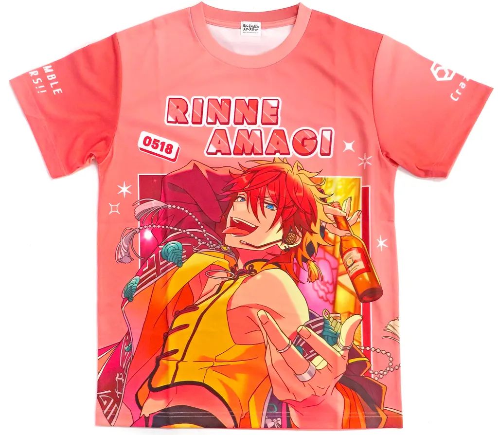 【中古】Tシャツ 天城燐音 フルグラフィックTシャツvol.2 レッド フリーサイズ 「あんさんぶるスターズ!!」