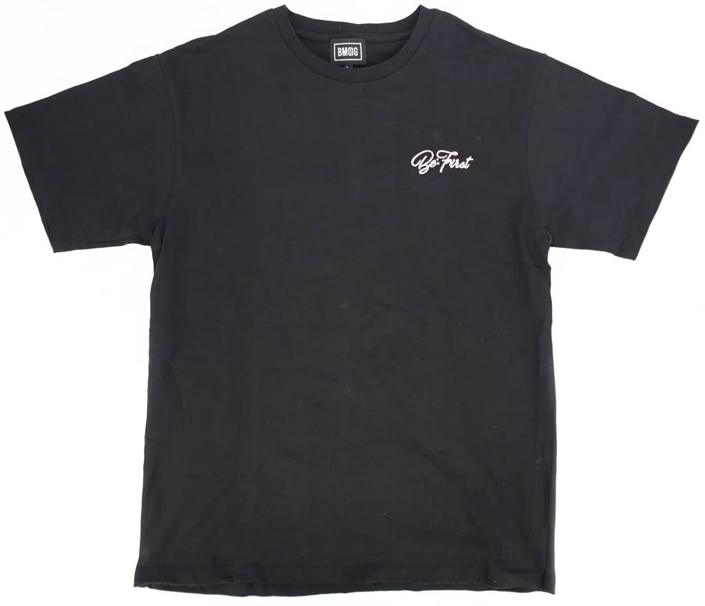 中古】Tシャツ BE：FIRST ロゴ刺繍Tシャツ ブラック Lサイズ - メルカリ